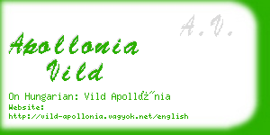 apollonia vild business card